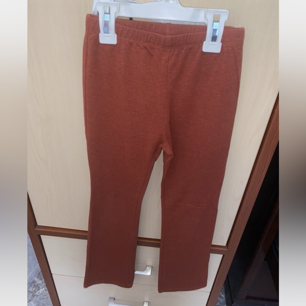 The Children’s Place Girls Flare Leggings Pants M 7/8 Rust
